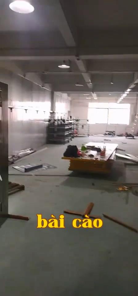 Hiện trường thi công phòng sạch nhà máy Long Cương, Thành Đô
